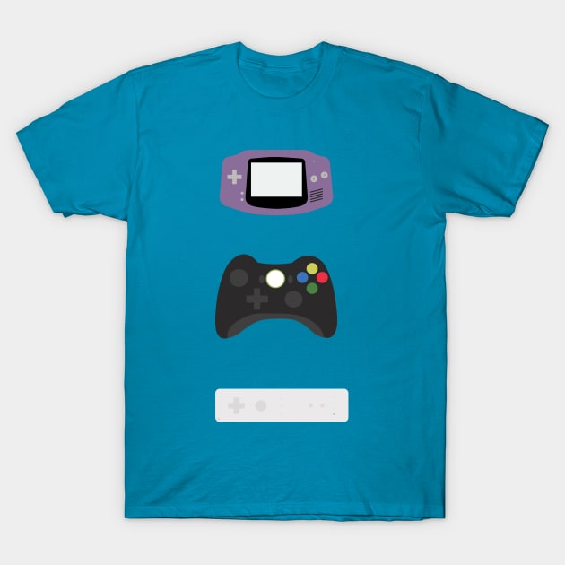 Game Controllers History 01 T-Shirt by JorisLAQ